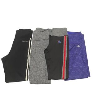 Athletic Leggings Bundle - Adidas Victoria Secret Champion Size Small